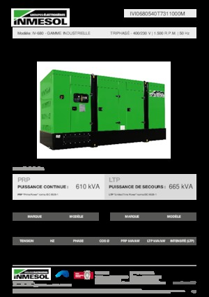 Diesel Generatoren INMESOL IV-680