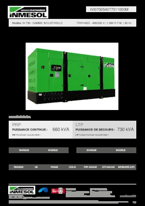 Diesel Generatoren INMESOL IV-730