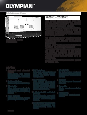 Diesel Generatoren Olympian XQE 250