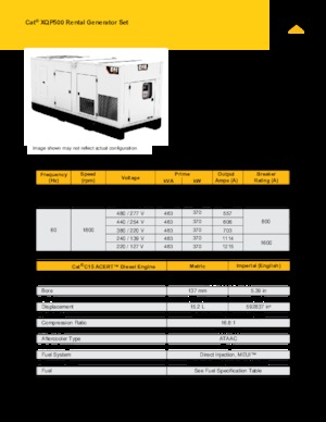 Diesel Generatoren Caterpillar XQP500