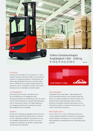 Reachtrucks Linde R16G Std.