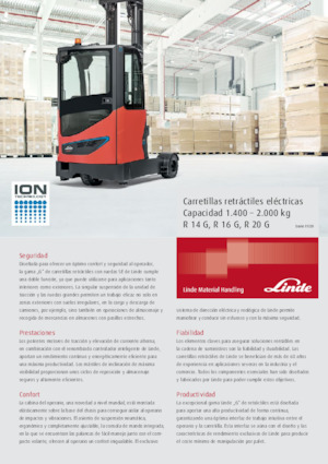 Reachtrucks Linde R16G Std.