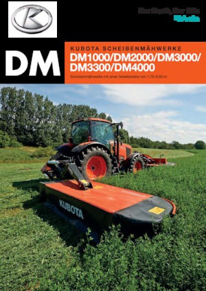 Achtermaaier - Schijf zonder kneuzer Kubota DM2032