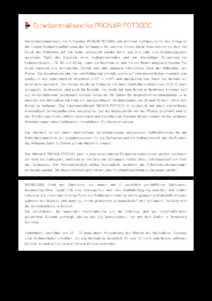 Achtermaaier - Schijf met kneuzer Pronar PDT 300 C