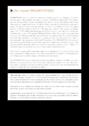 Achtermaaier - Schijf met kneuzer Pronar PDT 300 C