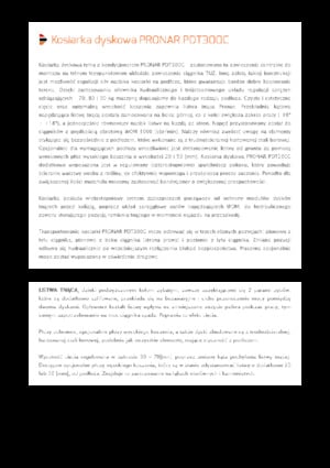 Achtermaaier - Schijf met kneuzer Pronar PDT 300 C