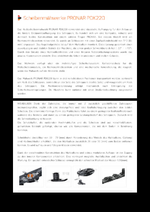 Achtermaaier - Schijf zonder kneuzer Pronar PDK 220