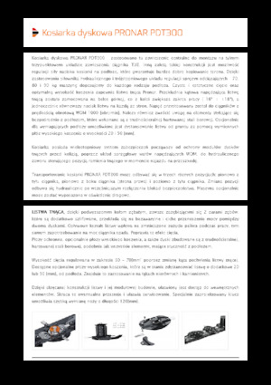 Achtermaaier - Schijf zonder kneuzer Pronar PDT 300