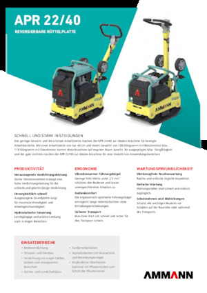 Omkeerbare Trilplaten Ammann APR 2240