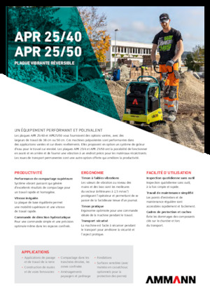 Omkeerbare Trilplaten Ammann APR 2550