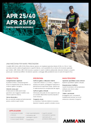 Omkeerbare Trilplaten Ammann APR 2550