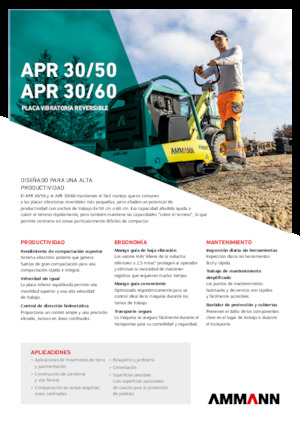 Omkeerbare Trilplaten Ammann APR 3060