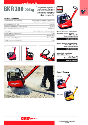 Omkeerbare Trilplaten Breaker BK 200 R-01