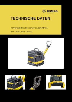 Omkeerbare Trilplaten Bomag BPR 25/40