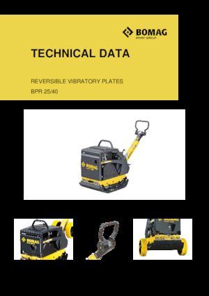 Omkeerbare Trilplaten Bomag BPR 25/40