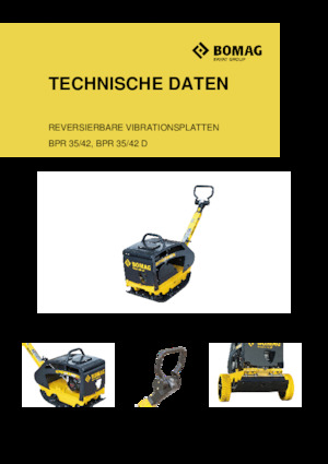 Omkeerbare Trilplaten Bomag BPR 35/42