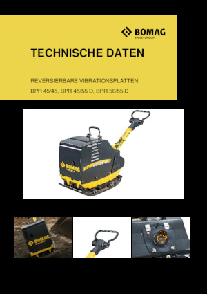 Omkeerbare Trilplaten Bomag BPR 45/45