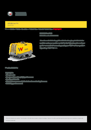 Omkeerbare Trilplaten Wacker Neuson DPU80r Lec 770