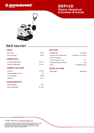 Omkeerbare Trilplaten Dynapac DRP15D 