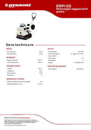 Omkeerbare Trilplaten Dynapac DRP15D 