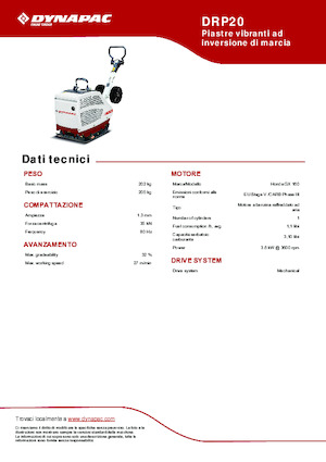 Omkeerbare Trilplaten Dynapac DRP20