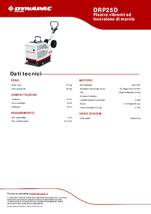 Omkeerbare Trilplaten Dynapac DRP25D