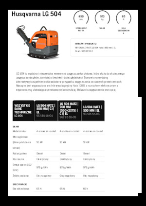 Omkeerbare Trilplaten Husqvarna LG 504