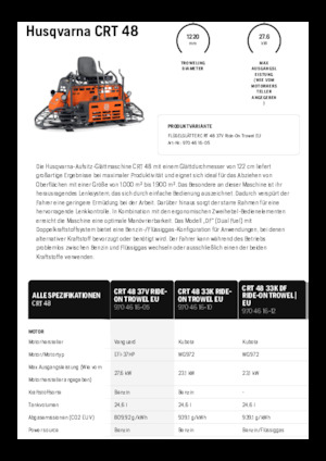 2 zits Husqvarna CRT 48