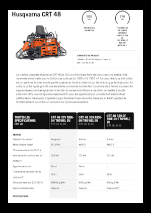 2 zits Husqvarna CRT 48