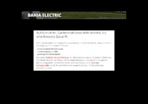 Zitmaaiers en Tuin tractoren Etesia BAHIA ELECTRIC