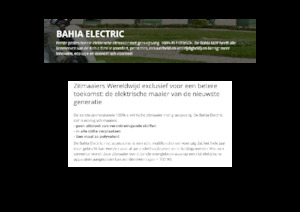 Zitmaaiers en Tuin tractoren Etesia BAHIA ELECTRIC