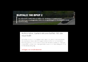 Zitmaaiers en Tuin tractoren Etesia BUFFALO 100 BPHP2