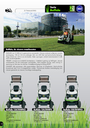 Zitmaaiers en Tuin tractoren Etesia BUFFALO 100 BVHP2