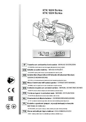 Zitmaaiers en Tuin tractoren Efco EF 123/22 V