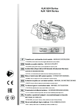 Zitmaaiers en Tuin tractoren Efco EF 93/16 K