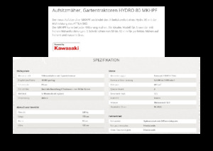 Zitmaaiers en Tuin tractoren Etesia HYDRO 80 MKHPF