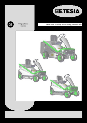 Zitmaaiers en Tuin tractoren Etesia HYDRO 80 MKHPF