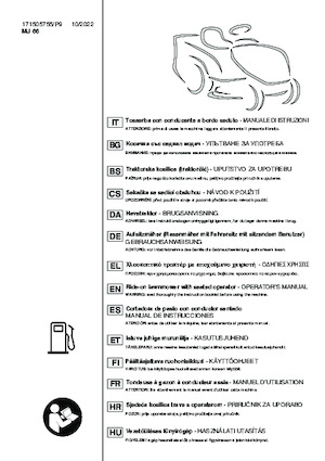 Zitmaaiers en Tuin tractoren Mountfield MTF 66 MQ