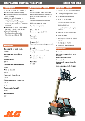 Telescoopladers JLG 2505