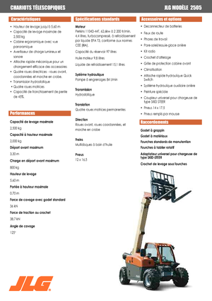 Telescoopladers JLG 2505