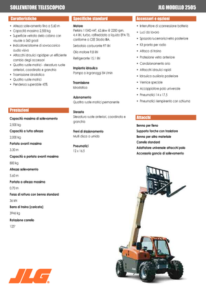 Telescoopladers JLG 2505