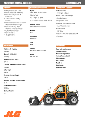 Telescoopladers JLG 3507 H
