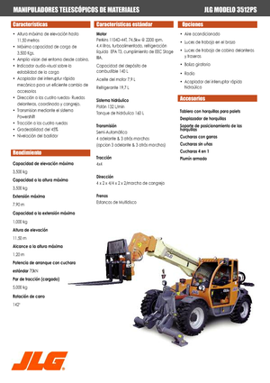 Telescoopladers JLG 3512 PS