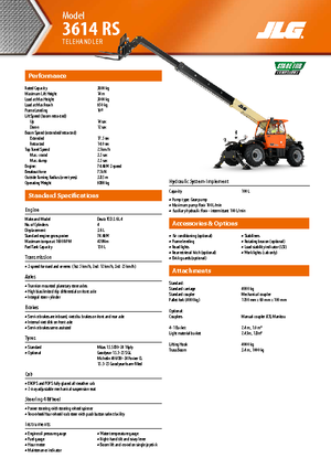 Telescoopladers JLG 3614 RS