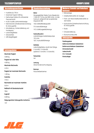 Telescoopladers JLG 4008 PS