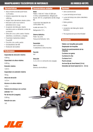 Telescoopladers JLG 4017 PS