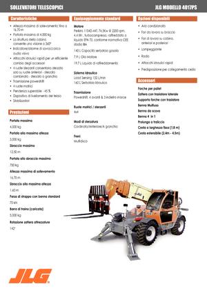 Telescoopladers JLG 4017 PS