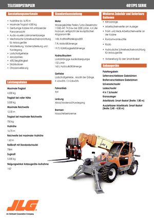 Telescoopladers JLG 4017 PS