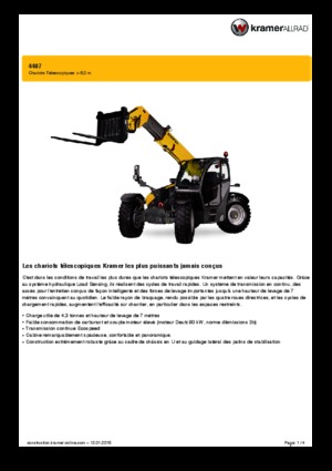 Telescoopladers Kramer 4407