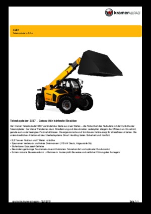 Telescoopladers Kramer 5507